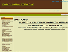 Tablet Screenshot of granit-platten.com